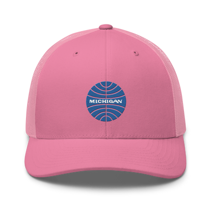 'Michigan' Trucker Hat (Retro Airline Parody)