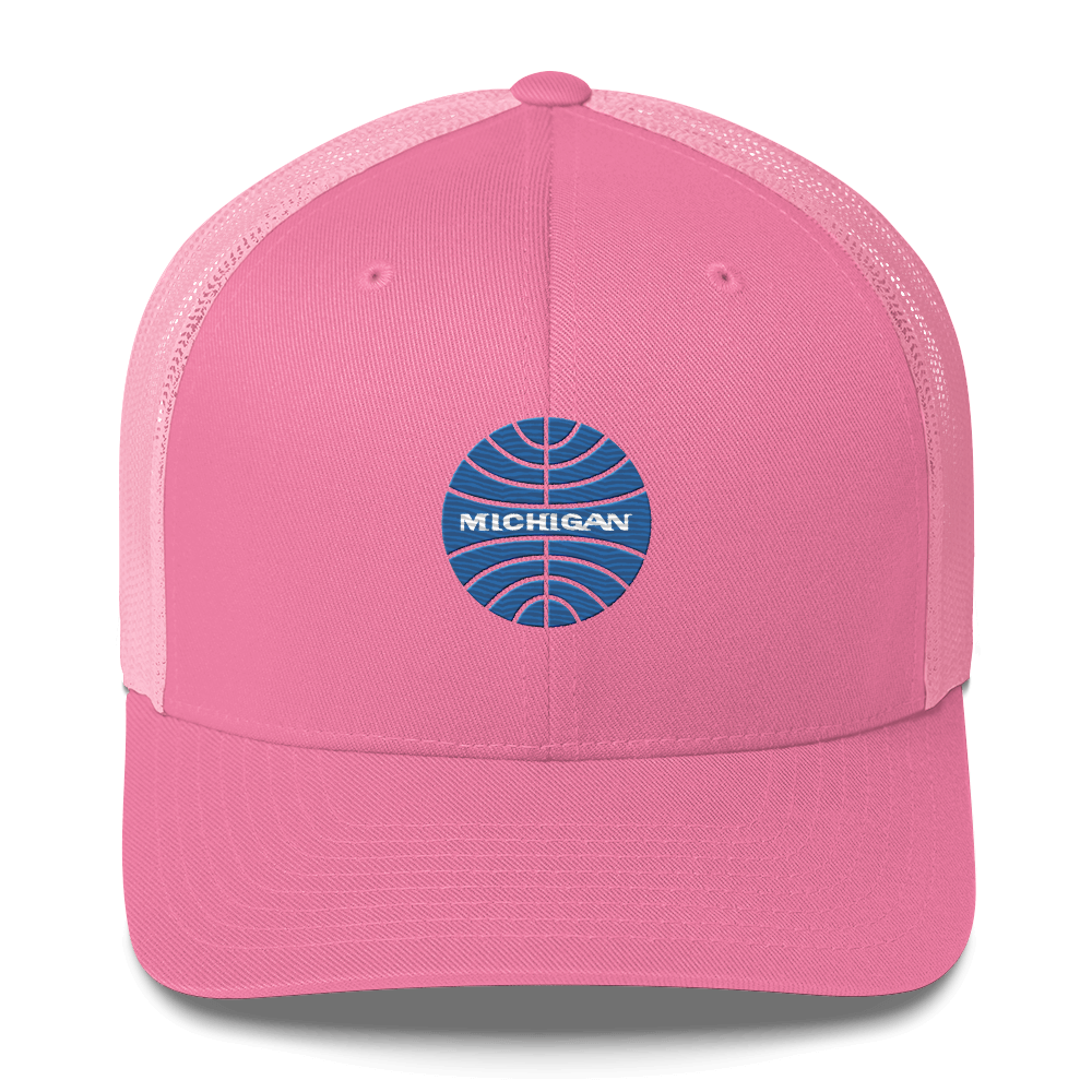 'Michigan' Trucker Hat (Retro Airline Parody)