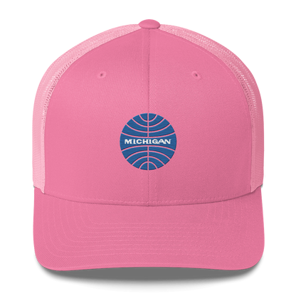 'Michigan' Trucker Hat (Retro Airline Parody)