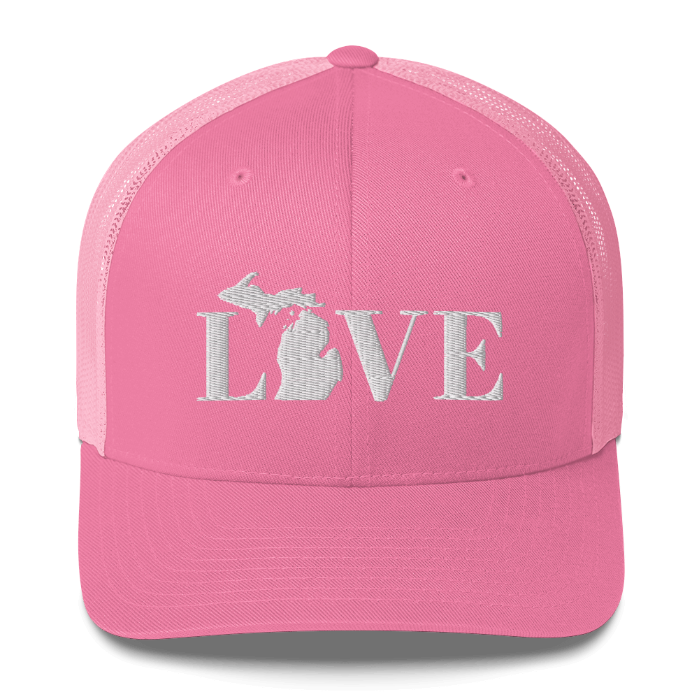 Michigan 'Love' Trucker Hat (Didone Font)