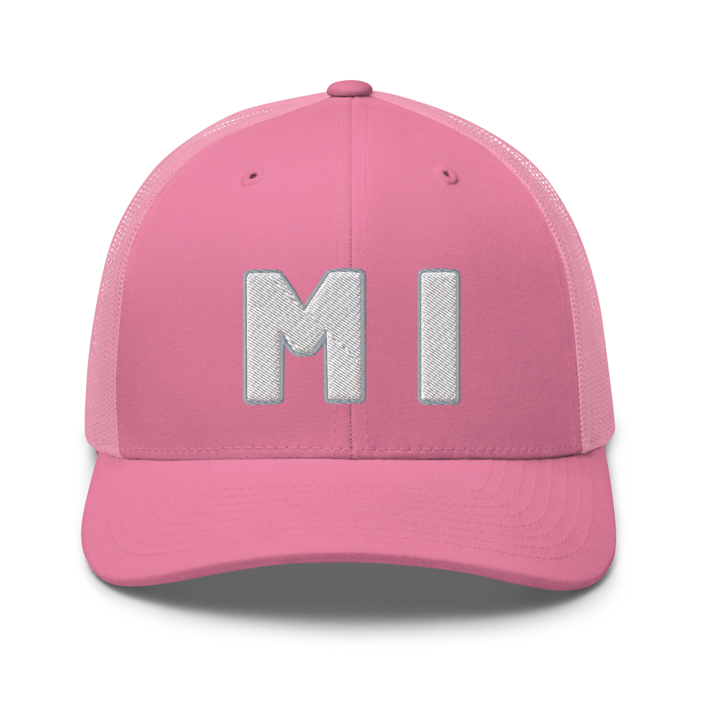 Michigan 'MI' Trucker Hat (1940s Baseball Font)