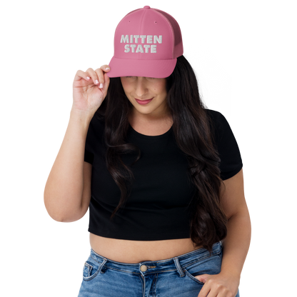 Michigan 'Mitten State' Trucker Hat (Geometric Sans Font)