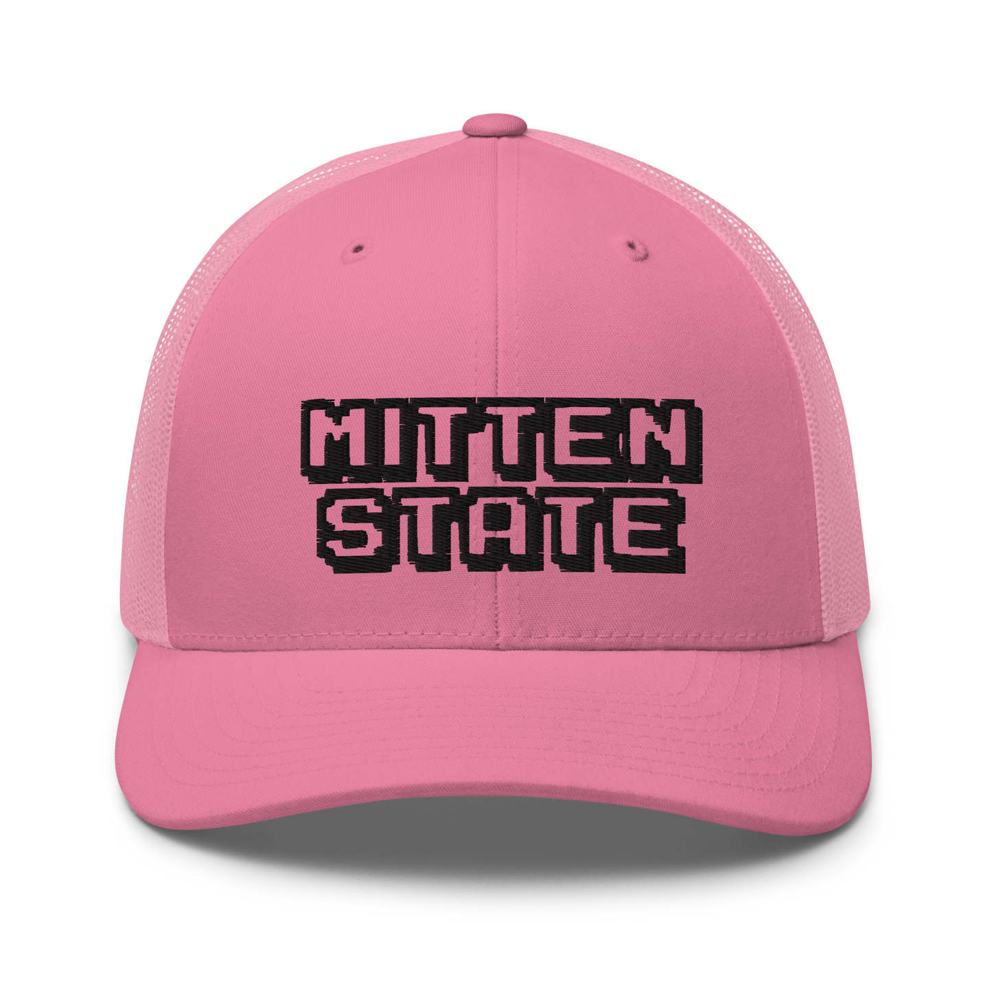 Michigan 'Mitten State' Trucker Hat (Arcade Font)