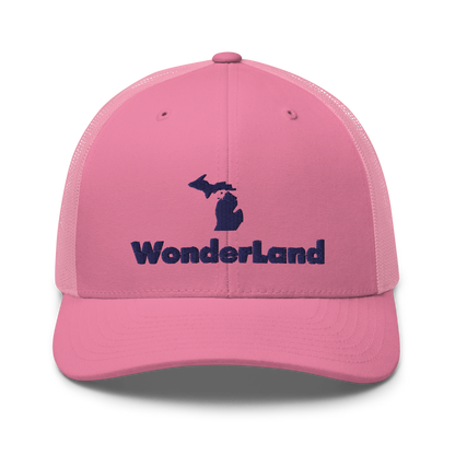 Michigan 'Wonderland' Trucker Hat (Geometric Sans Font)