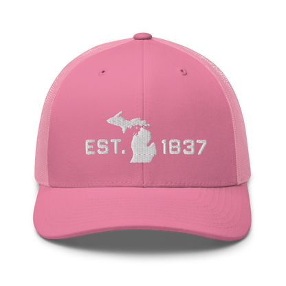 Michigan 'EST 1837' Trucker Hat (Athletic Font)