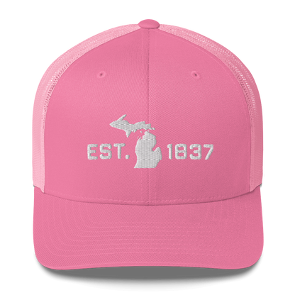 Michigan 'EST 1837' Trucker Hat (Athletic Font)