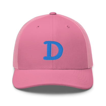 Detroit 'Old French D' Trucker Hat | Azure Embroidery