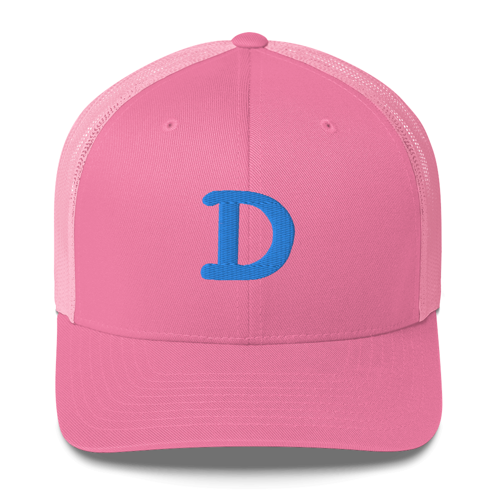 Detroit 'Old French D' Trucker Hat | Azure Embroidery