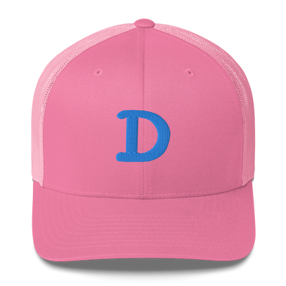 Detroit 'Old French D' Trucker Hat | Azure Embroidery