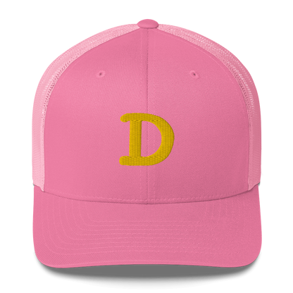 Detroit 'Old French D' Trucker Hat | Gold Embroidery