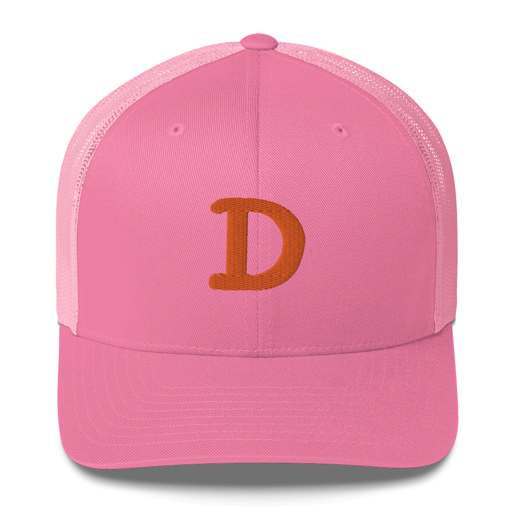 Detroit 'Old French D' Trucker Hat | Orange Embroidery