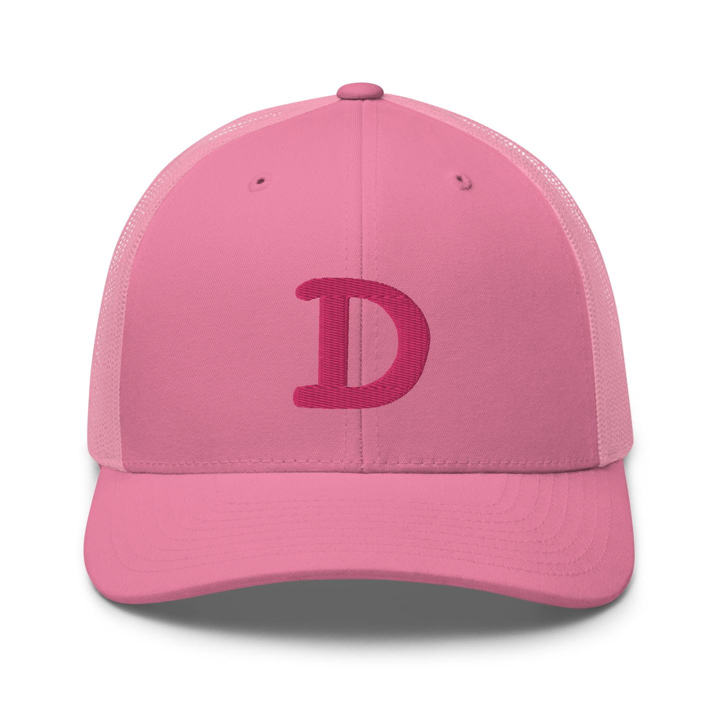 Detroit 'Old French D' Trucker Hat | Pink Embroidery