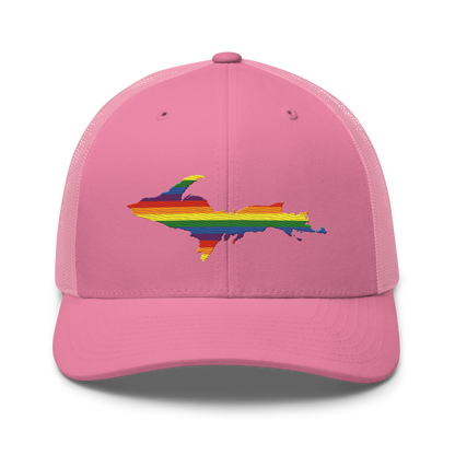 Michigan Upper Peninsula Trucker Hat (Pride Edition)