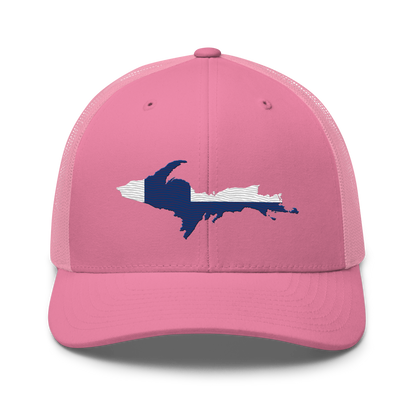 Michigan Upper Peninsula Trucker Hat (w/ UP Finland Outline