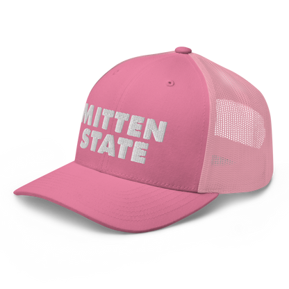 Michigan 'Mitten State' Trucker Hat (Geometric Sans Font)