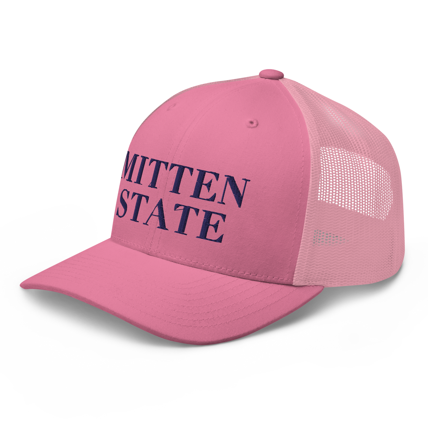 Michigan 'Mitten State' Trucker Hat (Didone Font)