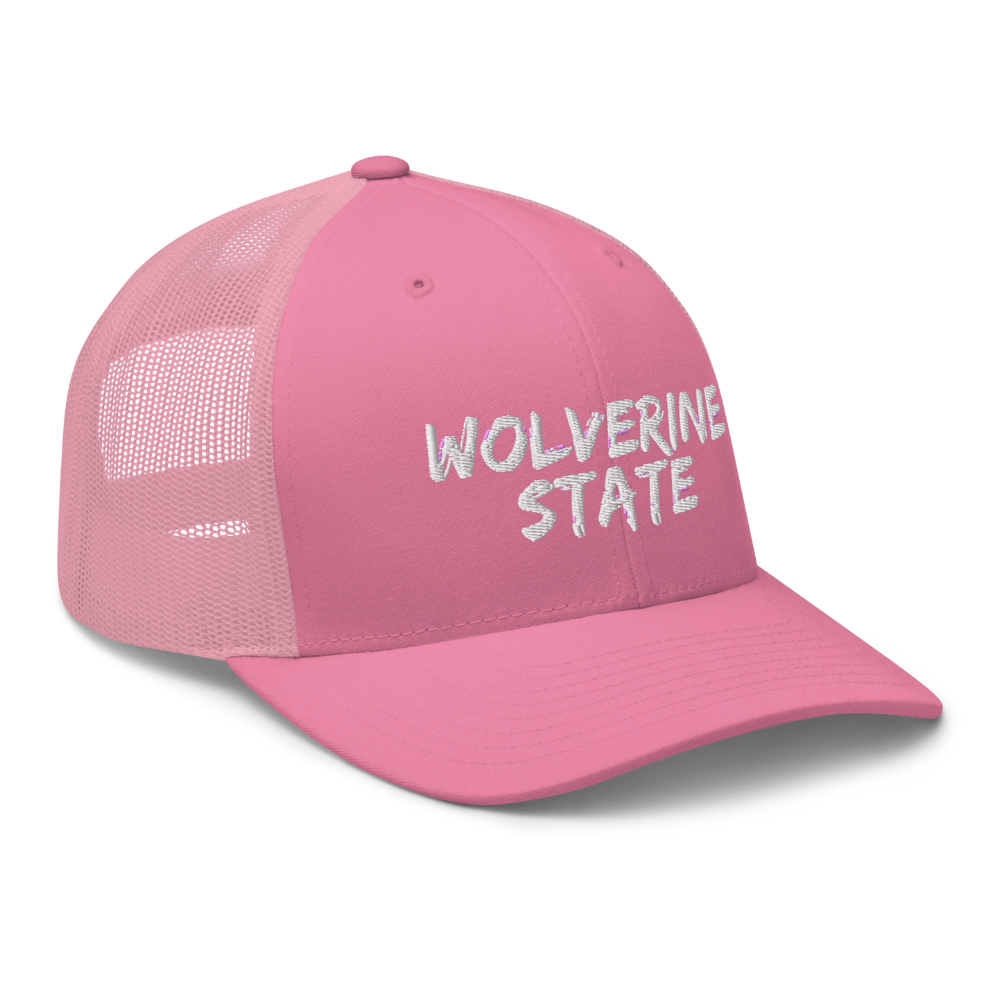 Michigan 'Wolverine State' Trucker Hat (Angry Brush Font)