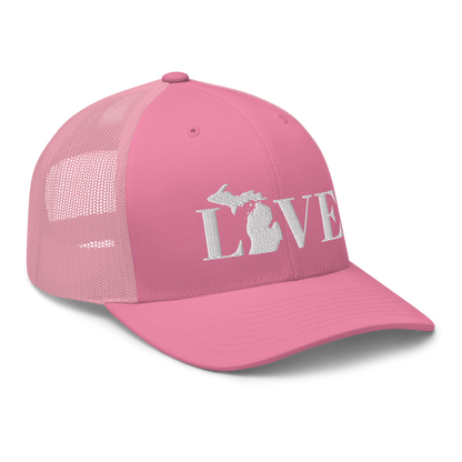 Michigan 'Love' Trucker Hat (Didone Font)