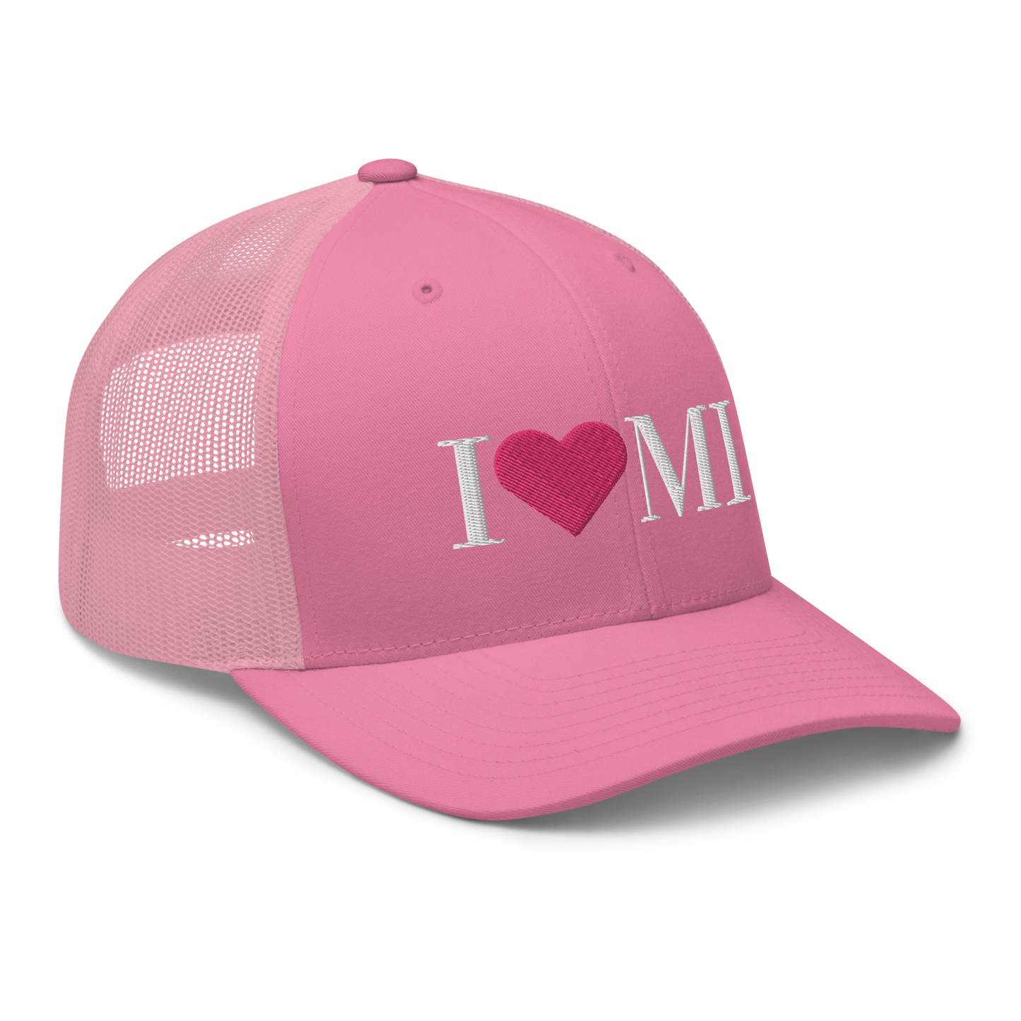 Michigan 'I ❤️ MI' Trucker Hat (Didone Font)