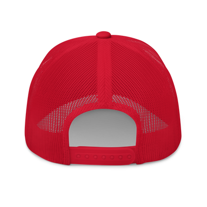 'Midland' Trucker Hat | White/Red Embroidery