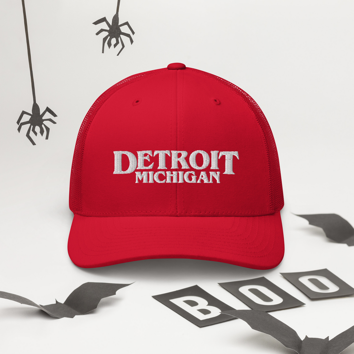 'Detroit Michigan' Trucker Hat (1980s Drama Parody)