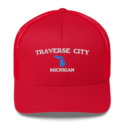 'Traverse City Michigan' Trucker Hat (w/ Michigan Outline)