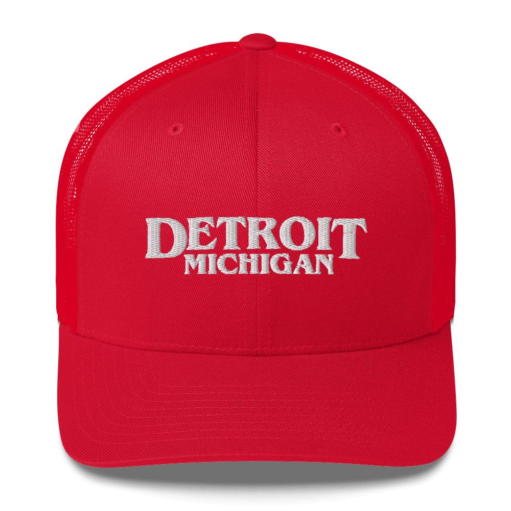 'Detroit Michigan' Trucker Hat (1980s Drama Parody)