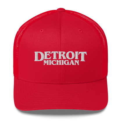 'Detroit Michigan' Trucker Hat (1980s Drama Parody)