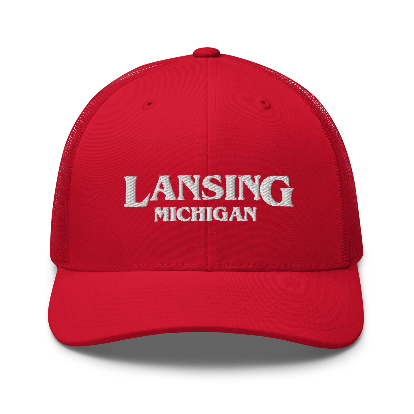 'Lansing Michigan' Trucker Hat (1980s Drama Parody)