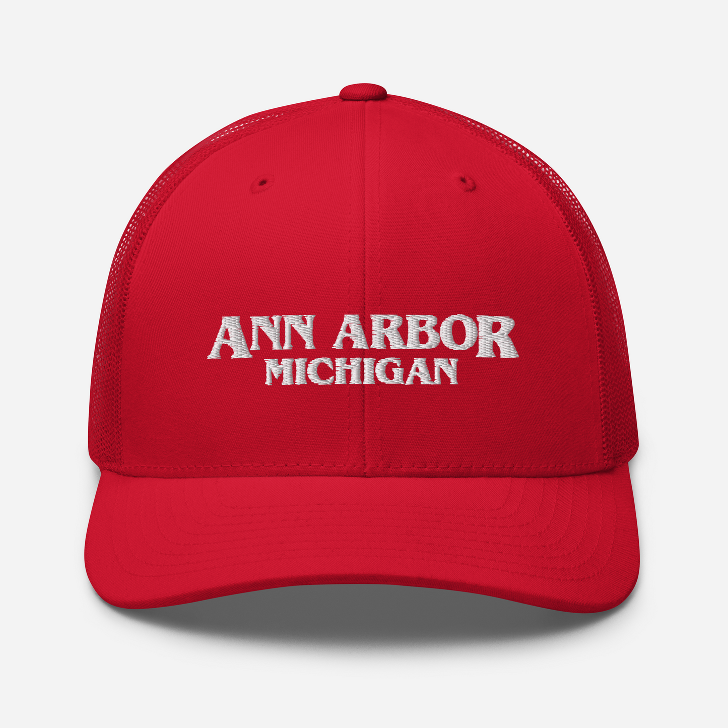 'Ann Arbor Michigan' Trucker Hat (1980s Drama Parody)