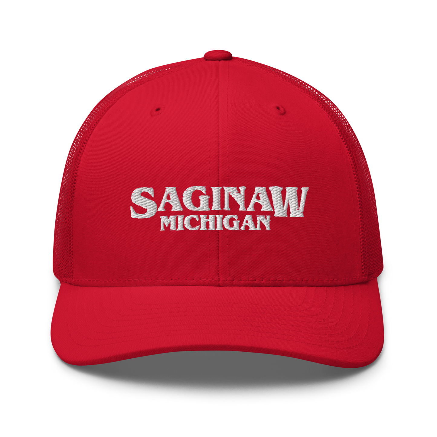 'Saginaw Michigan' Trucker Hat (1980s Drama Parody)