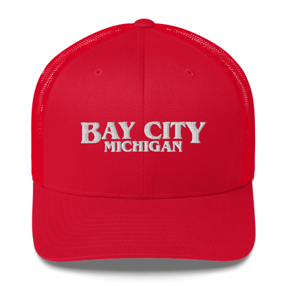 'Bay City Michigan' Trucker Hat (1980s Drama Parody)