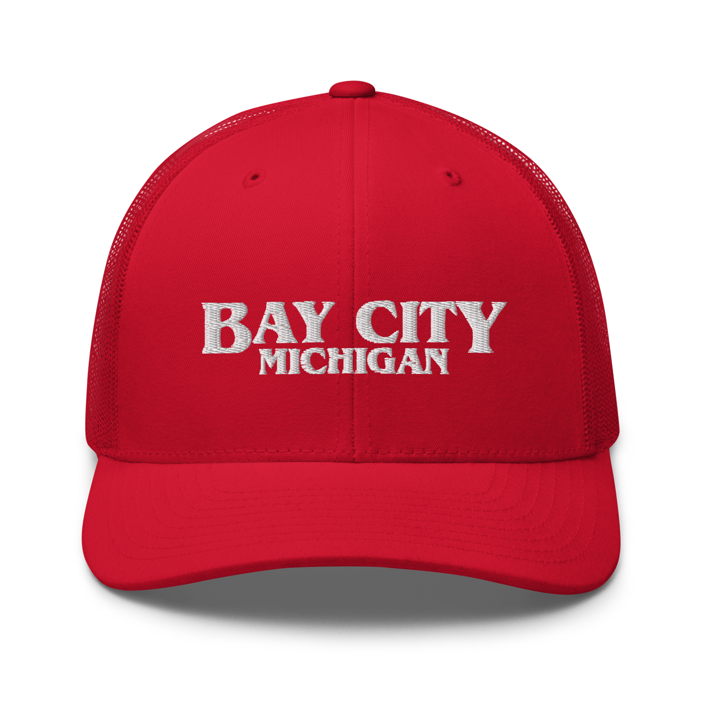 'Bay City Michigan' Trucker Hat (1980s Drama Parody)