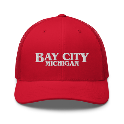 'Bay City Michigan' Trucker Hat (1980s Drama Parody)