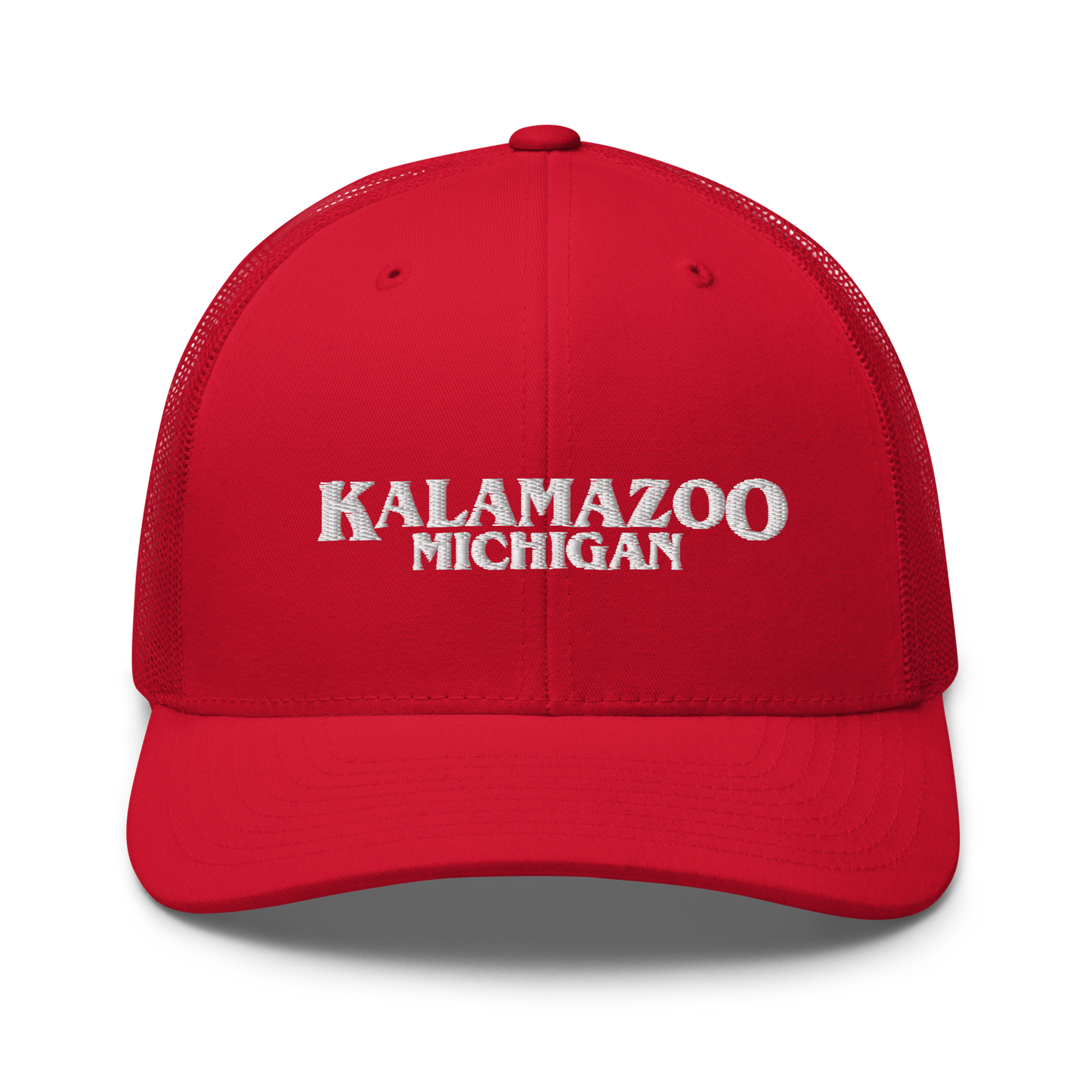 'Kalamazoo Michigan' Trucker Hat (1980s Drama Parody)