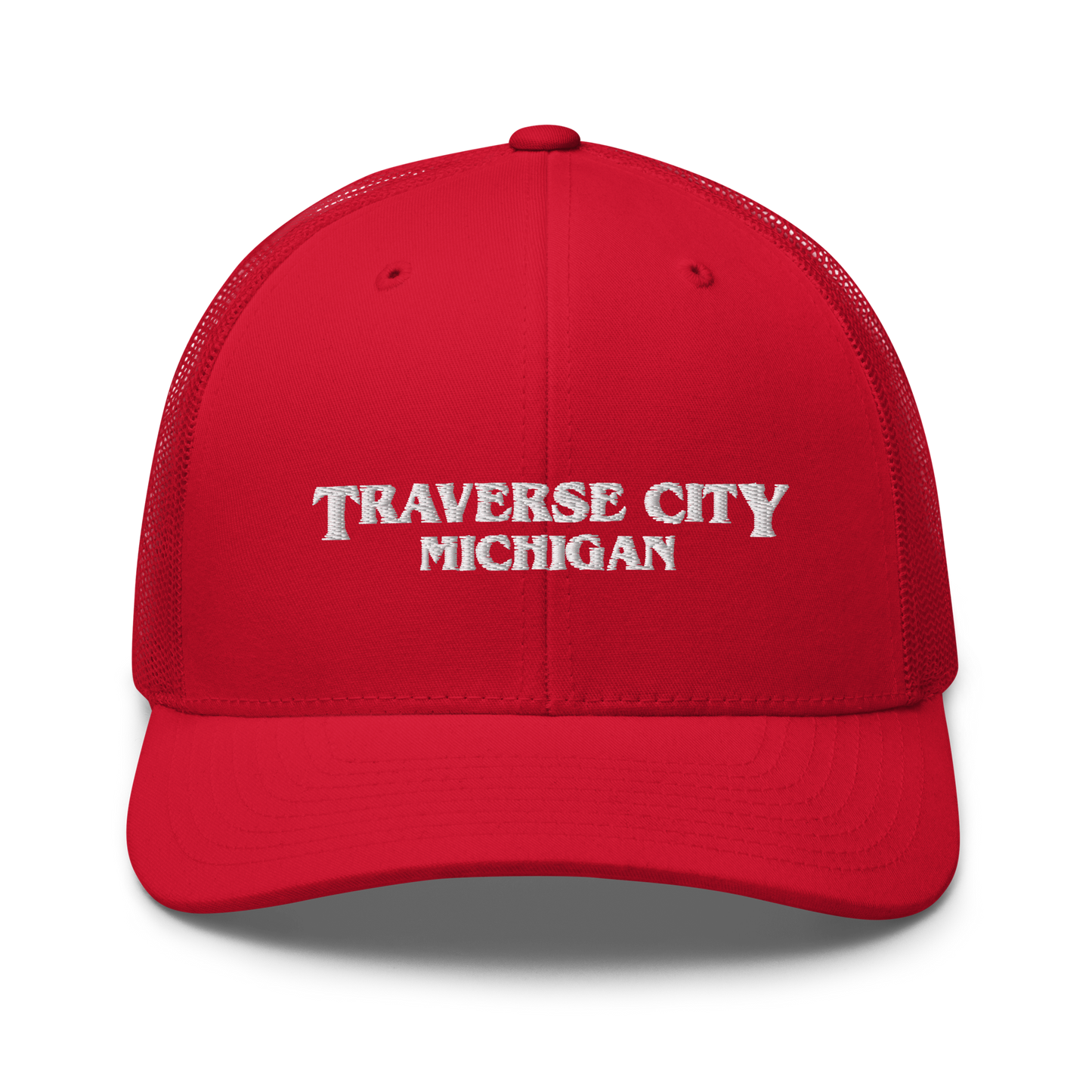 'Traverse City Michigan' Trucker Hat (1980s Drama Parody)