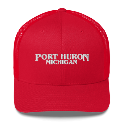 'Port Huron Michigan' Trucker Hat (1980s Drama Parody)