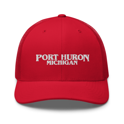 'Port Huron Michigan' Trucker Hat (1980s Drama Parody)