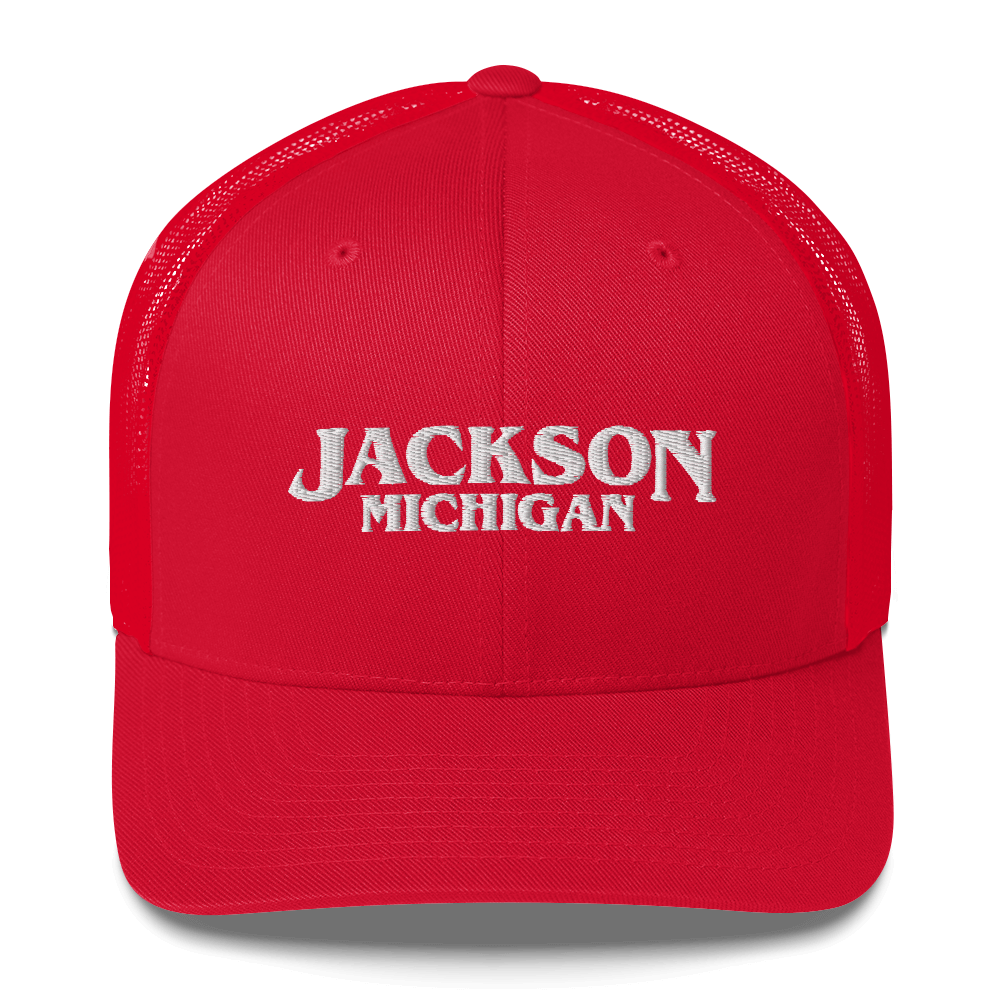 'Jackson Michigan' Trucker Hat (1980s Drama Parody)