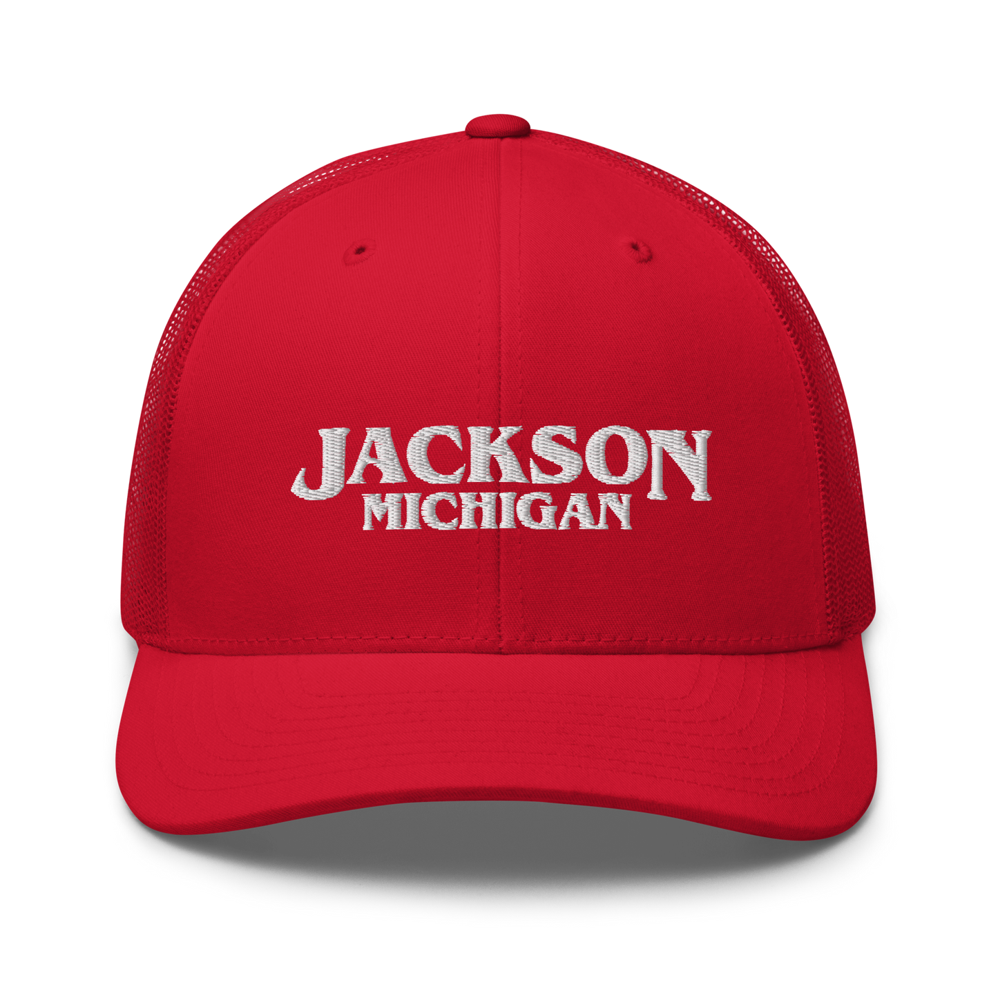 'Jackson Michigan' Trucker Hat (1980s Drama Parody)