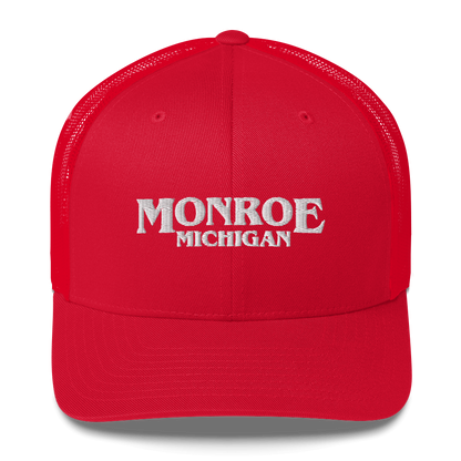 'Monroe Michigan' Trucker Hat (1980s Drama Parody)