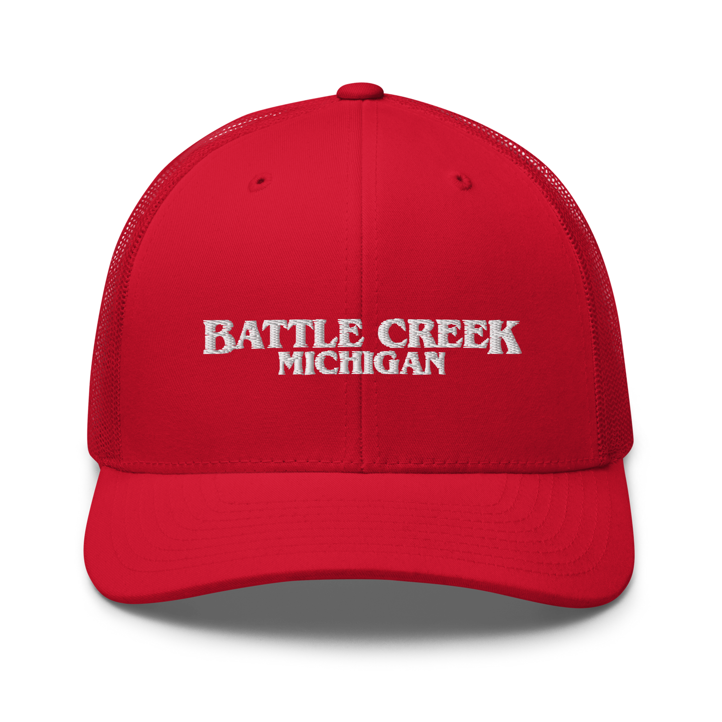 'Battle Creek Michigan' Trucker Hat (1980s Drama Parody)