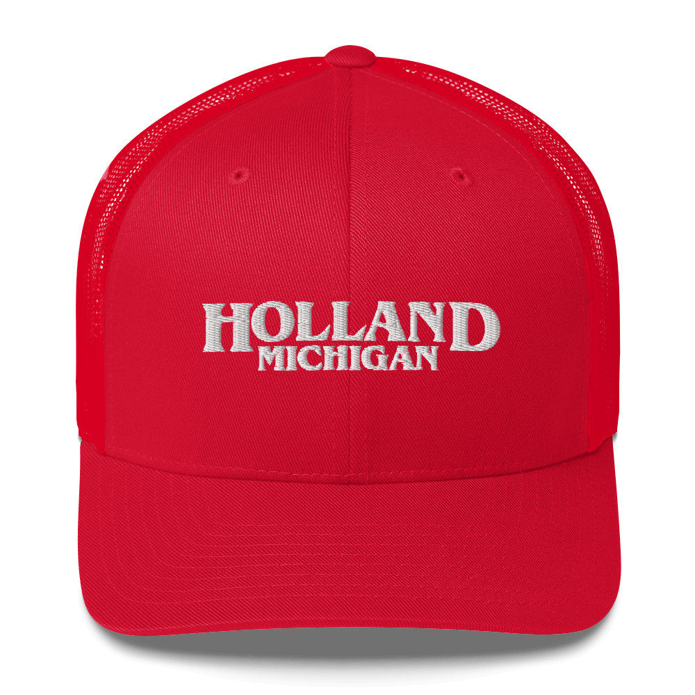 'Holland Michigan' Trucker Hat (1980s Drama Parody)