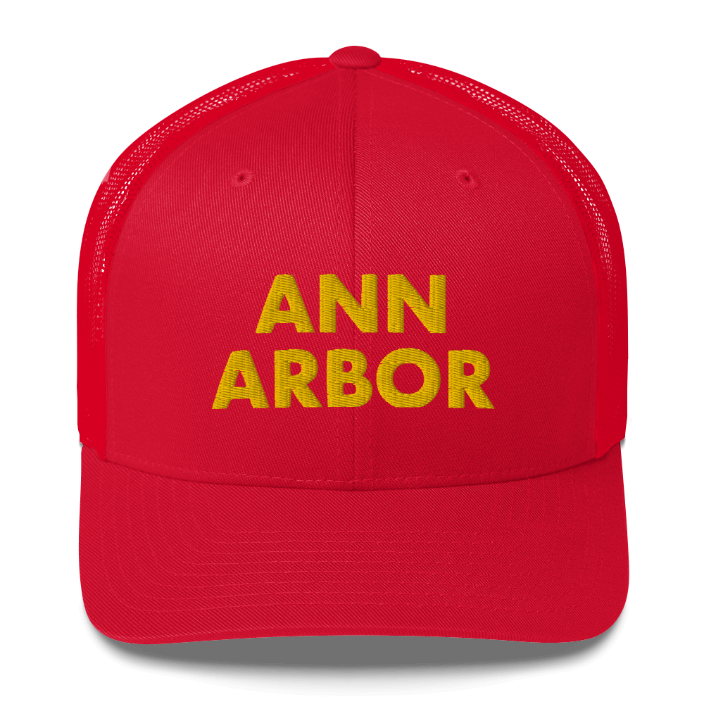 'Ann Arbor' Trucker Hat | Gold Embroidery