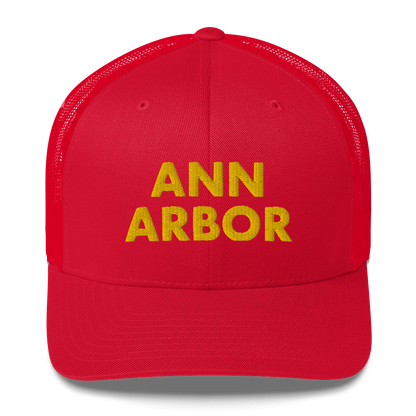 'Ann Arbor' Trucker Hat | Gold Embroidery