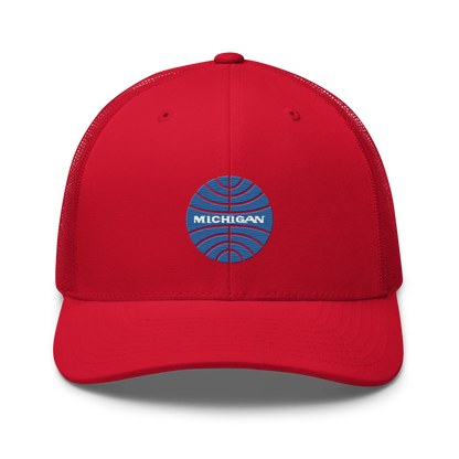 'Michigan' Trucker Hat (Retro Airline Parody)