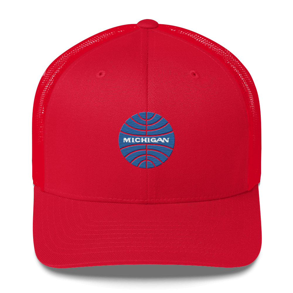 'Michigan' Trucker Hat (Retro Airline Parody)