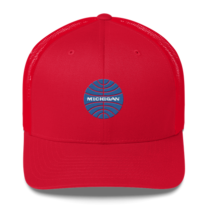 'Michigan' Trucker Hat (Retro Airline Parody)