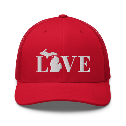 Michigan 'Love' Trucker Hat (Didone Font)