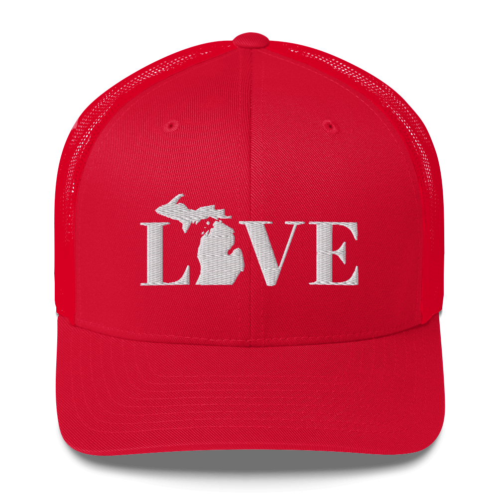 Michigan 'Love' Trucker Hat (Didone Font)